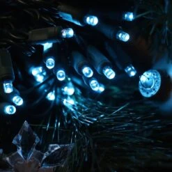 50-light Teal 5mm LED Christmas Lights, 4" Spacing Green Wire -Decorative Lighting Store 5mm teal led christmas light 20strings 1118 e040bd8b c220 45ec 8598 ff7150b69198