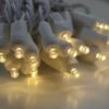 50-light 5mm Warm White LED Christmas Lights, 6" Spacing White Wire -Decorative Lighting Store 5mm warm white led lights white wire b