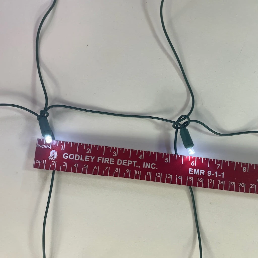 100-light Pure White 5mm LED Net Lights, Green Wire 9 100-light Pure White 5mm LED Net Lights, Green Wire - Image 7