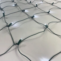 100-light Pure White 5mm LED Net Lights, Green Wire 14 100-light Pure White 5mm LED Net Lights, Green Wire -Decorative Lighting Store IMG 6853