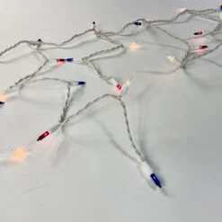 150-bulb Red White Blue Glass Icicle Lights, White Wire 8 150-bulb Red White Blue Glass Icicle Lights, White Wire -Decorative Lighting Store IMG 6892