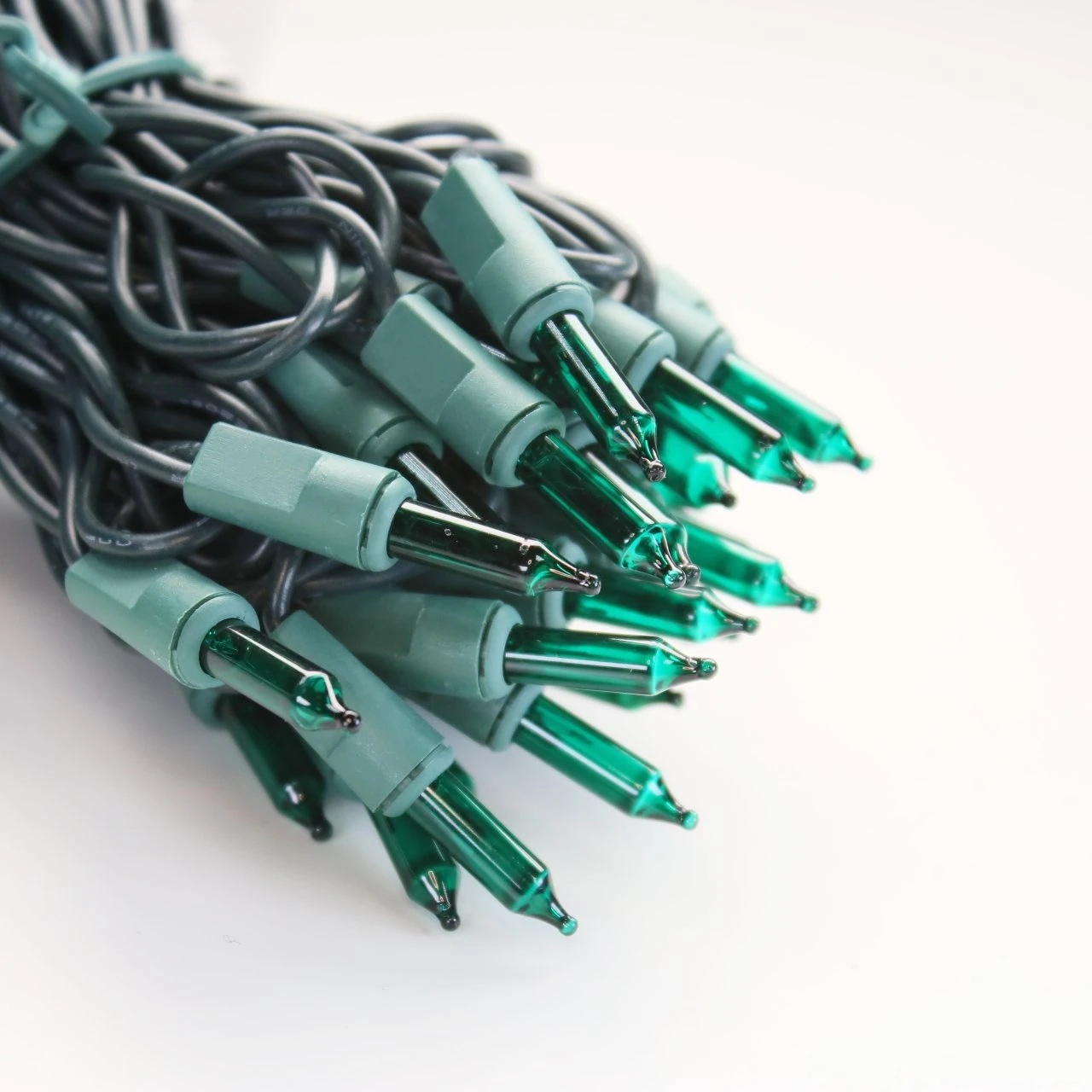 100-bulb Green Mini Lights, 6" Spacing, Green Wire 7 100-bulb Green Mini Lights, 6" Spacing, Green Wire - Image 5