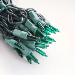 100-bulb Green Mini Lights, 4" Spacing, Green Wire 14 100-bulb Green Mini Lights, 4" Spacing, Green Wire -Decorative Lighting Store IMG 8627 glass mini lights white wire 83f493b1 f552 4681 bc11 ab9779f94f7b