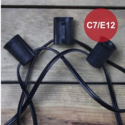C7 (E12) 100' Cord 12" Spacing, Black SPT-1 Wire 16 C7 (E12) 100' Cord 12" Spacing, Black SPT-1 Wire -Decorative Lighting Store black c7 christmas lights cord c318bb77 2097 49f2 84d8 9b6c4d136b87