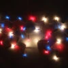 150-bulb Red White Blue Glass Icicle Lights, White Wire -Decorative Lighting Store blue clear glass icicle lights white 3 1 1