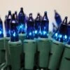 Blue Commercial Mini Lights, Green Wire 2 Blue Commercial Mini Lights, Green Wire -Decorative Lighting Store blue glass mini lights green wire b 1 0fa2bec2 6242 4f87 b9b0 6f0a7e4142af