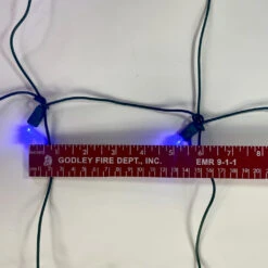 100-light Blue 5mm LED Net Lights, Green Wire -Decorative Lighting Store blue led net 5mm l6
