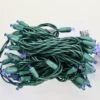 50-light 5mm Blue Strobe LED Christmas Lights, Green Wire 4" Spacing 1 50-light 5mm Blue Strobe LED Christmas Lights, Green Wire 4" Spacing -Decorative Lighting Store blue strobe led strings a