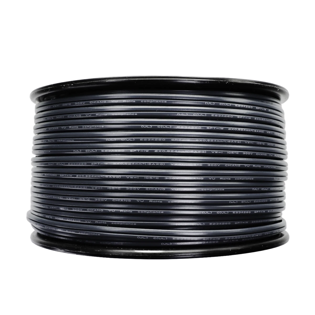 1000' Spool 18 AWG Bulk Wire, Black SPT-1 3 1000' Spool 18 AWG Bulk Wire, Black SPT-1