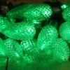 25-light C9 Green LED Christmas Lights, 8" Spacing Green Wire 1 25-light C9 Green LED Christmas Lights, 8" Spacing Green Wire -Decorative Lighting Store c9 green led christmas light 82818