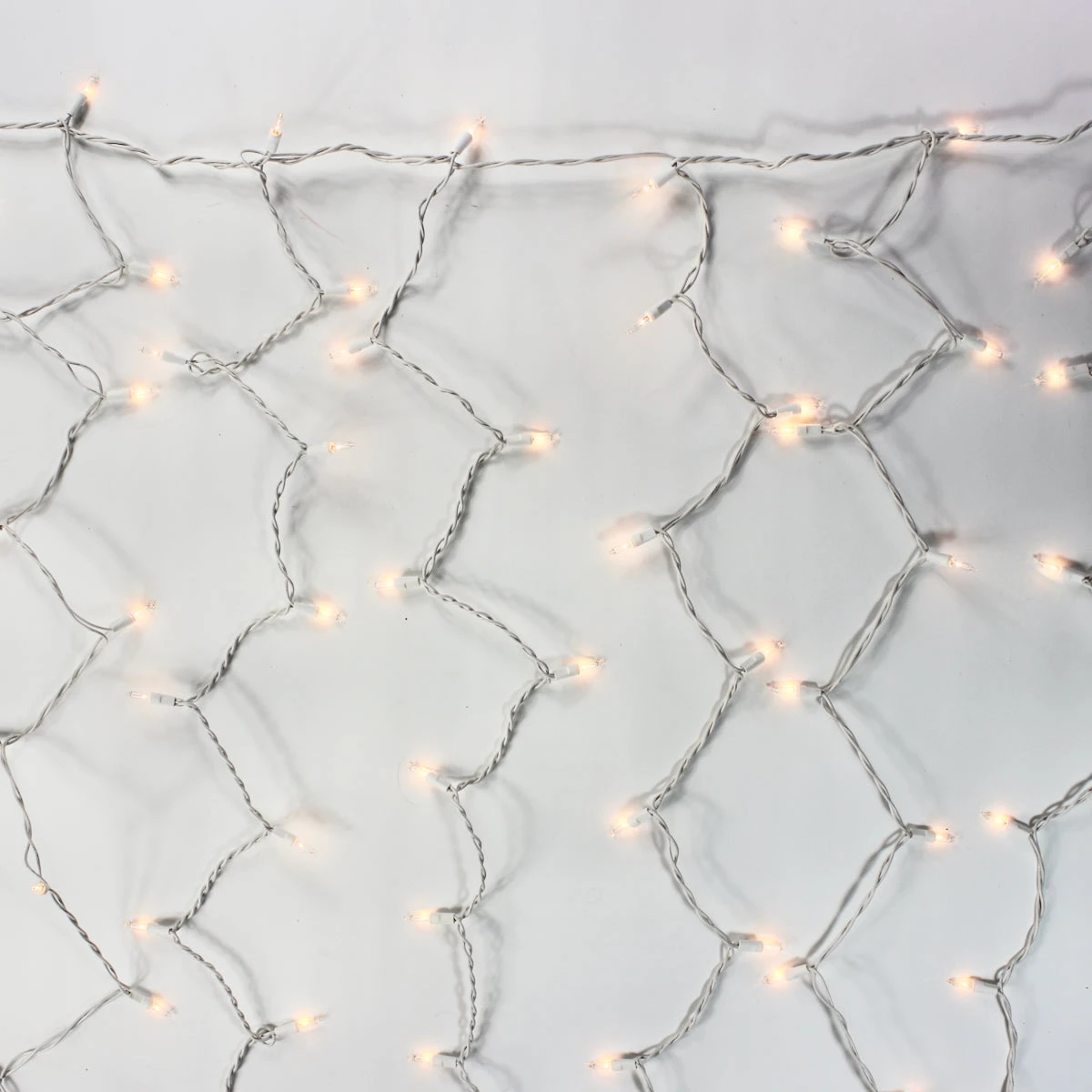 6-Foot Glass Curtain Lights Clear Bulbs White Wire 3 6-Foot Glass Curtain Lights Clear Bulbs White Wire