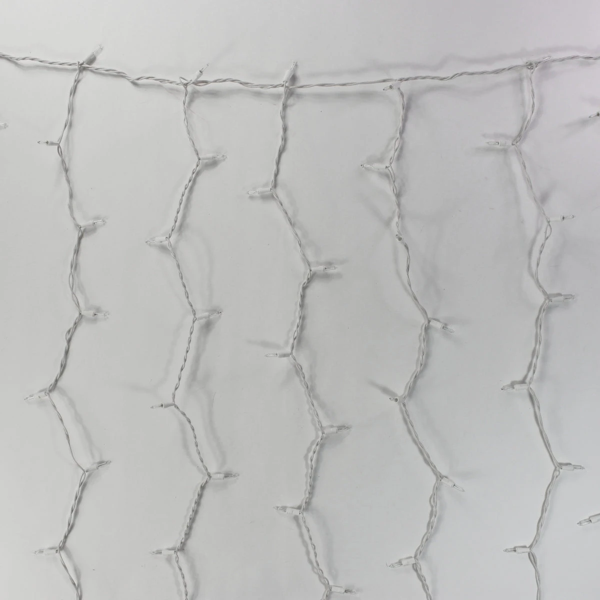 6-Foot Glass Curtain Lights Clear Bulbs White Wire 4 6-Foot Glass Curtain Lights Clear Bulbs White Wire - Image 2