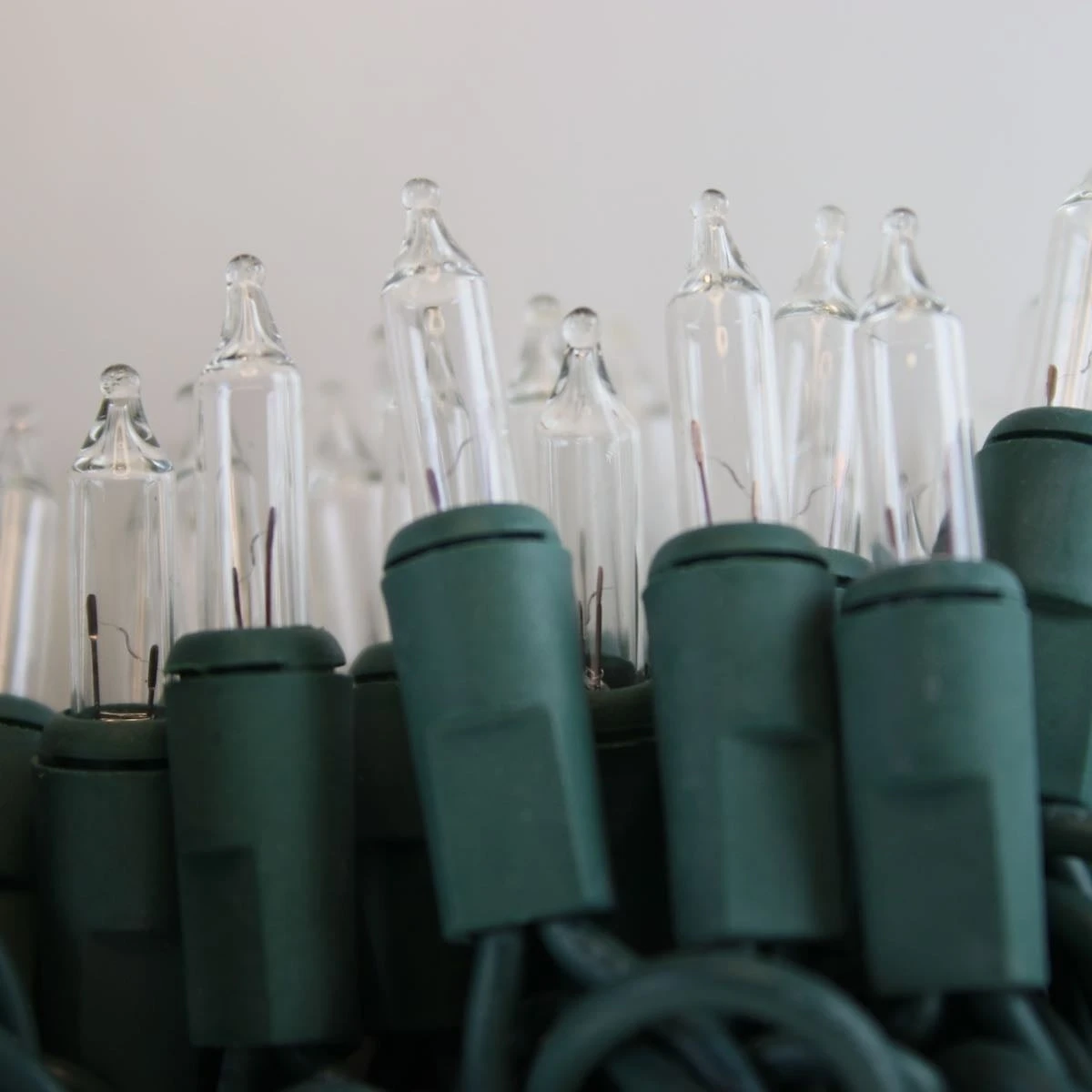 Clear Commercial Mini Lights, Green Wire 4 Clear Commercial Mini Lights, Green Wire - Image 2