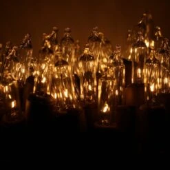 100-bulb Clear Mini Lights, 4" Spacing Brown Wire -Decorative Lighting Store clear glass mini lights brown wire c