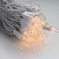 100-bulb Clear Mini Lights, 6" Spacing, White Wire -Decorative Lighting Store clear mini lights white wire b f5289c68 32d0 4e78 aa2b 8f954e099e61