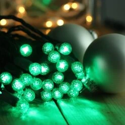 50-light G12 Green LED Christmas Lights, 4" Spacing Green Wire 9 50-light G12 Green LED Christmas Lights, 4" Spacing Green Wire -Decorative Lighting Store g12 green led christmas lights 9418