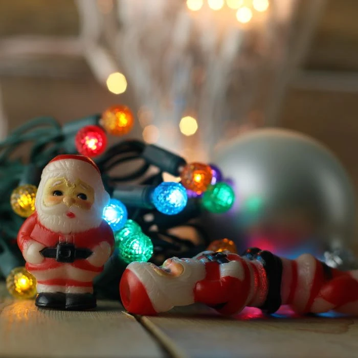 50-light G12 Multicolor LED Christmas Lights, 4" Spacing Green Wire 6 50-light G12 Multicolor LED Christmas Lights, 4" Spacing Green Wire - Image 4