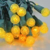 50-light G12 Yellow LED Christmas Lights, 4" Spacing Green Wire -Decorative Lighting Store g12 yellow b led christmas lights green wire