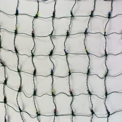 150-bulb Multicolor Net Lights, Green Wire -Decorative Lighting Store glass multicolor net lights a