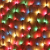 150-bulb Multicolor Net Lights, Green Wire -Decorative Lighting Store glass multicolor net lights c