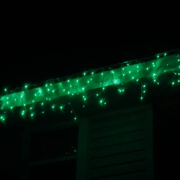 100-light M5 Green LED Icicle Lights, White Wire 7 100-light M5 Green LED Icicle Lights, White Wire - Image 5