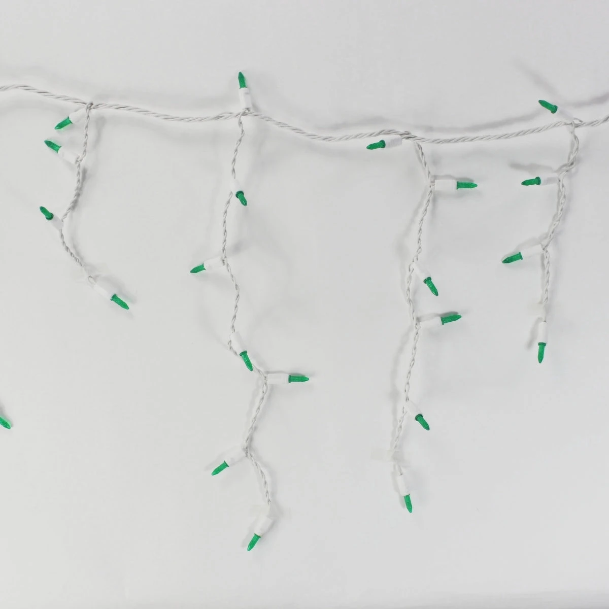 100-light M5 Green LED Icicle Lights, White Wire 5 100-light M5 Green LED Icicle Lights, White Wire - Image 3