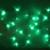 100-light M5 Green LED Icicle Lights, White Wire -Decorative Lighting Store green M5 led icicle lights white wire c