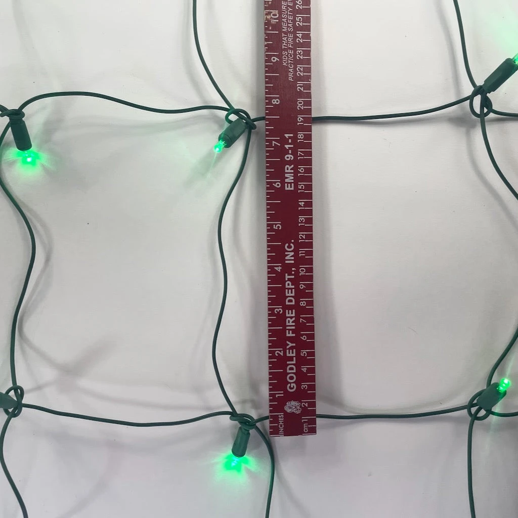 100-light Green 5mm LED Net Lights, Green Wire 9 100-light Green 5mm LED Net Lights, Green Wire - Image 7