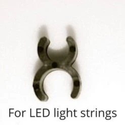 100 1/4" LED Sculpture Clips, Black