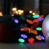 50-light M5 Multicolor LED Christmas Lights, 4" Spacing Green Wire -Decorative Lighting Store m5 multi led chriatmas lights 82818