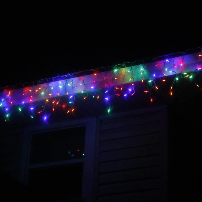 100-light M5 Multicolor LED Icicle Lights, White Wire 8 100-light M5 Multicolor LED Icicle Lights, White Wire - Image 6