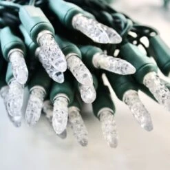 Decorative Lighting Store -Decorative Lighting Store m5 pure white led christmas lights green wire a