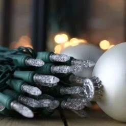 50-light M5 Warm White LED Christmas Lights, 6" Spacing Green Wire -Decorative Lighting Store m5 warm white led christmas light 82818a 2cefc02c f107 46d5 9f22 52cbfaa47c7a