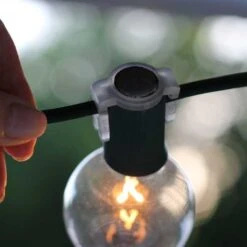 500 Magnetic Christmas Light Clips For Both C7 And C9 Cords SPT-2 -Decorative Lighting Store magnetic clips installed 1 f37e9278 5324 4dec a6ac 118781f770f1