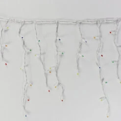 100-light Multicolor 5mm LED Icicle Lights, White Wire 9 100-light Multicolor 5mm LED Icicle Lights, White Wire -Decorative Lighting Store multicolor 5mm led icicle lights white wire a
