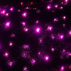 100-light Pink 5mm LED Net Lights, Green Wire -Decorative Lighting Store pink led net lights 110619