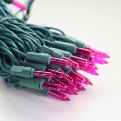 100-bulb Pink Mini Lights, 6" Spacing, Green Wire 14 100-bulb Pink Mini Lights, 6" Spacing, Green Wire -Decorative Lighting Store pink mini lights green wire a f2413237 5816 40b3 baea 25284338e9b5