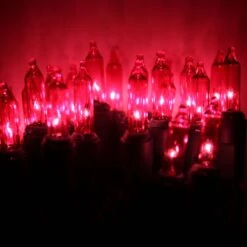 100-bulb Pink Mini Lights, 4" Spacing, Green Wire -Decorative Lighting Store pink mini lights green wire c c926f594 63ef 4f05 9fdd 006b72b54dd1