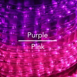 3/8" Pink LED Rope Lights -Decorative Lighting Store pink purple rope light comparison