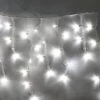 100-light Pure White 5mm LED Icicle Lights, White Wire 1 100-light Pure White 5mm LED Icicle Lights, White Wire -Decorative Lighting Store pure white 5mm led icicle lights white wire c
