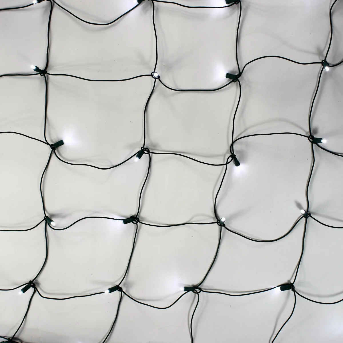 100-light Pure White 5mm LED Net Lights, Green Wire 4 100-light Pure White 5mm LED Net Lights, Green Wire - Image 2
