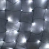 100-light Pure White 5mm LED Net Lights, Green Wire -Decorative Lighting Store pure white 5mm led net lights 3 1