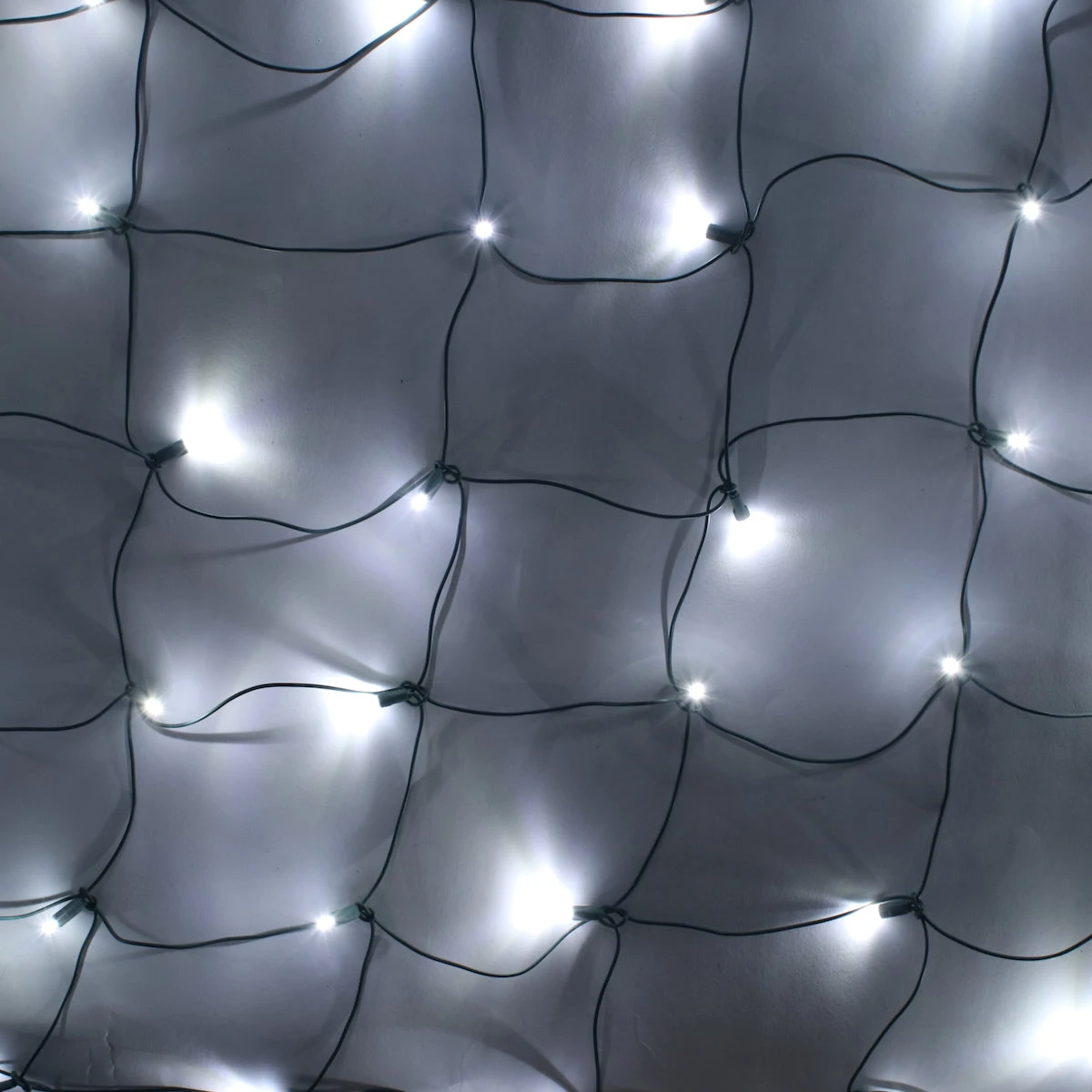 100-light Pure White 5mm LED Net Lights, Green Wire 3 100-light Pure White 5mm LED Net Lights, Green Wire