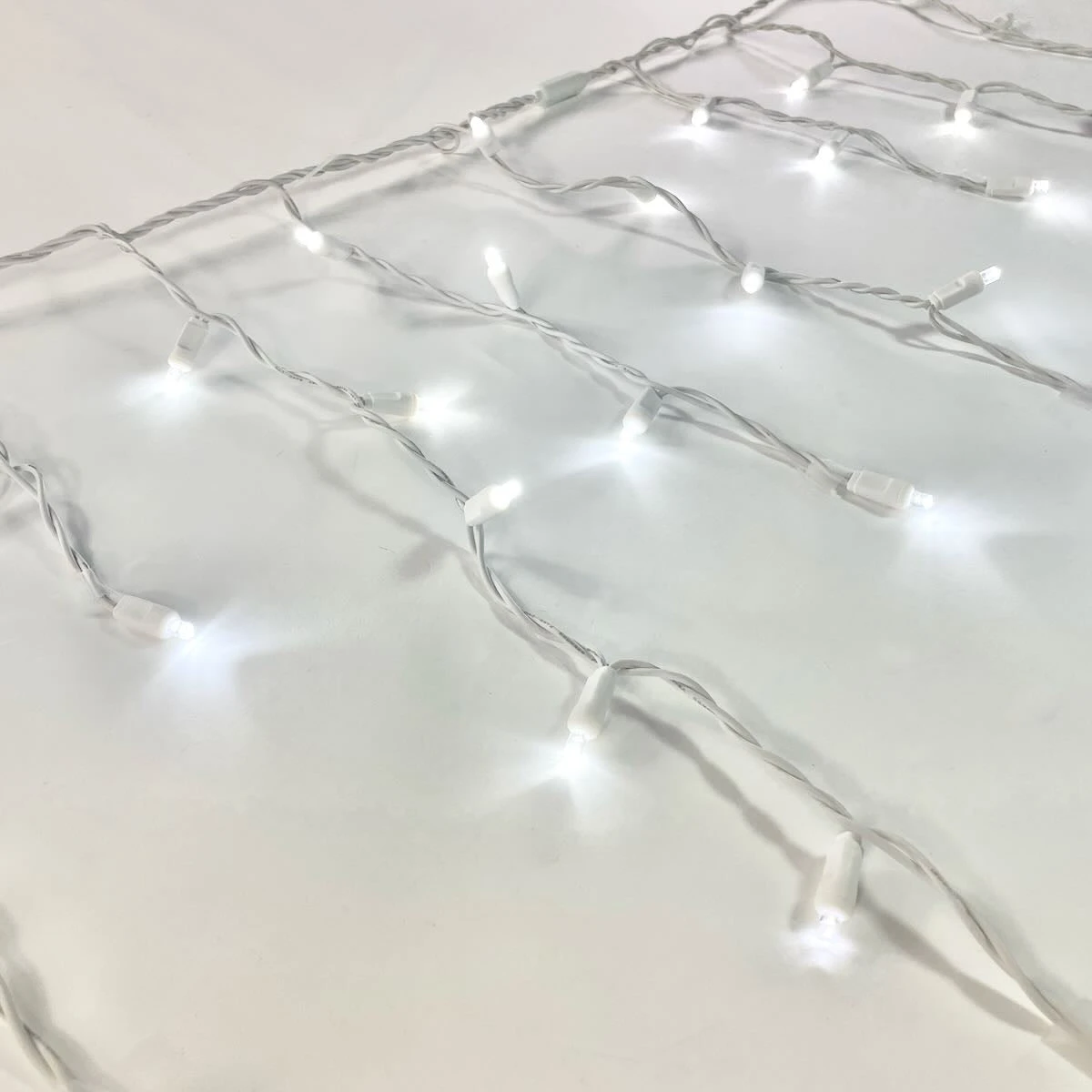 100-light Pure White 5mm LED Icicle Lights, White Wire 5 100-light Pure White 5mm LED Icicle Lights, White Wire - Image 3