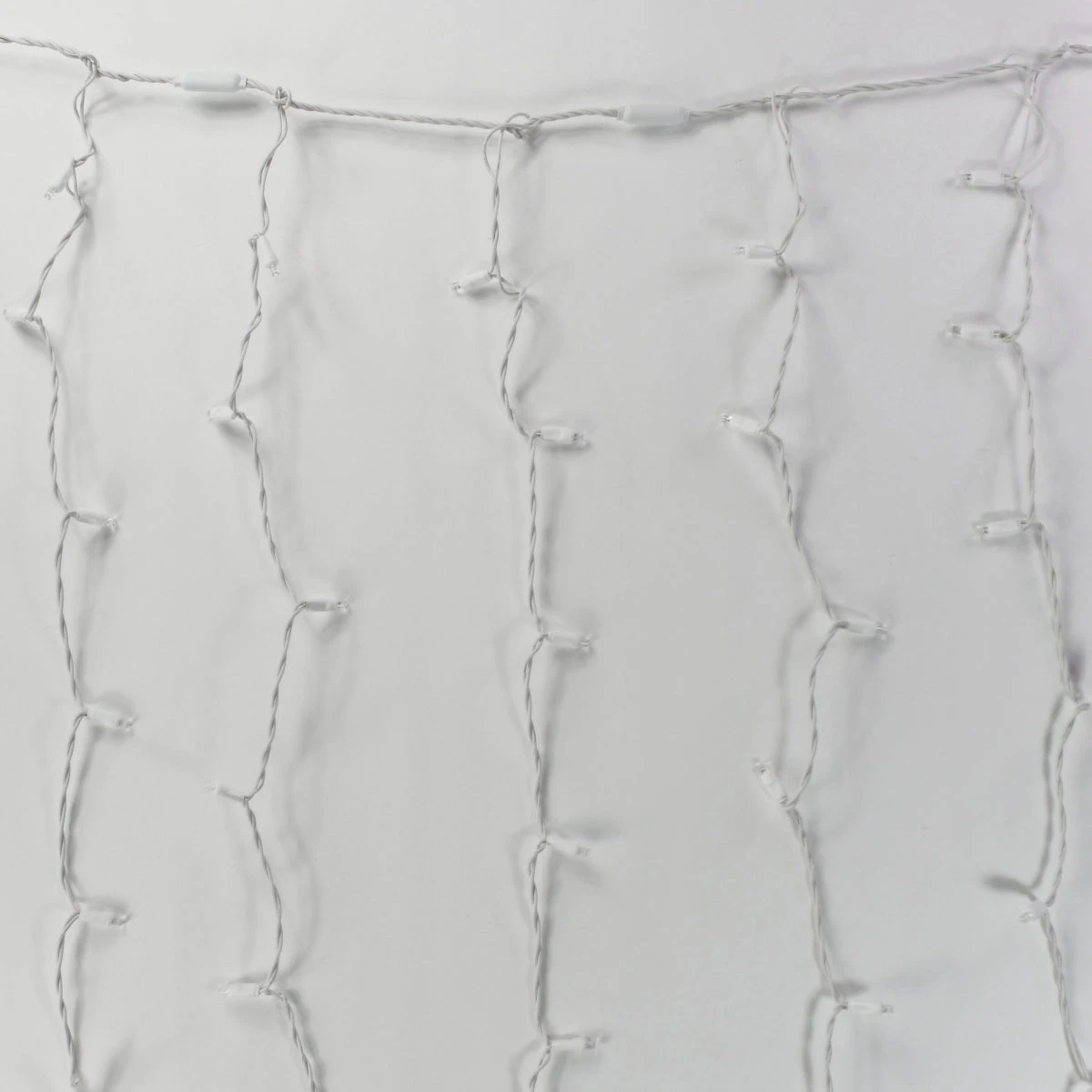 8-foot LED Curtain Lights Pure White On White Wire 5 8-foot LED Curtain Lights Pure White On White Wire - Image 3