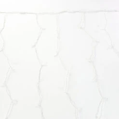 8-foot Twinkle LED Curtain Lights Pure White On White Wire -Decorative Lighting Store pure white led twinkle curtain lights white wire a