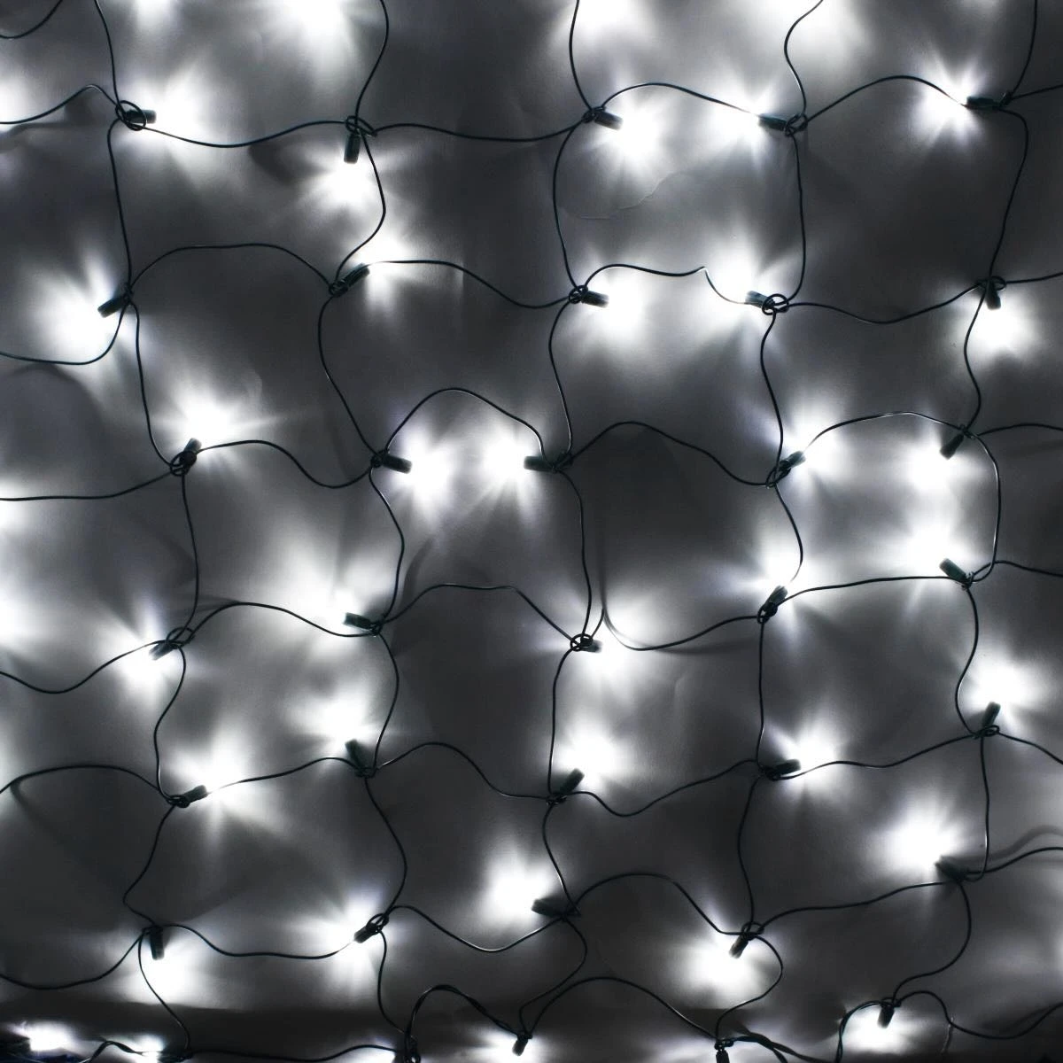 100-light M5 Pure White LED Net Lights, Green Wire 3 100-light M5 Pure White LED Net Lights, Green Wire
