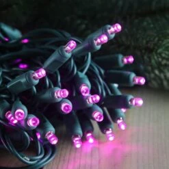 50-light 5mm Purple LED Christmas Lights, 6" Spacing Green Wire -Decorative Lighting Store purple 5mm led christmas lights 080518c 60656c12 c0d2 4961 acfd 2d1e622a242a