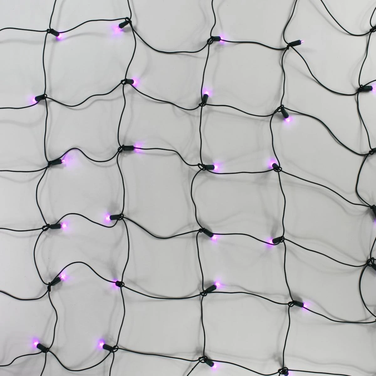 100-light Purple 5mm LED Net Lights, Green Wire 4 100-light Purple 5mm LED Net Lights, Green Wire - Image 2