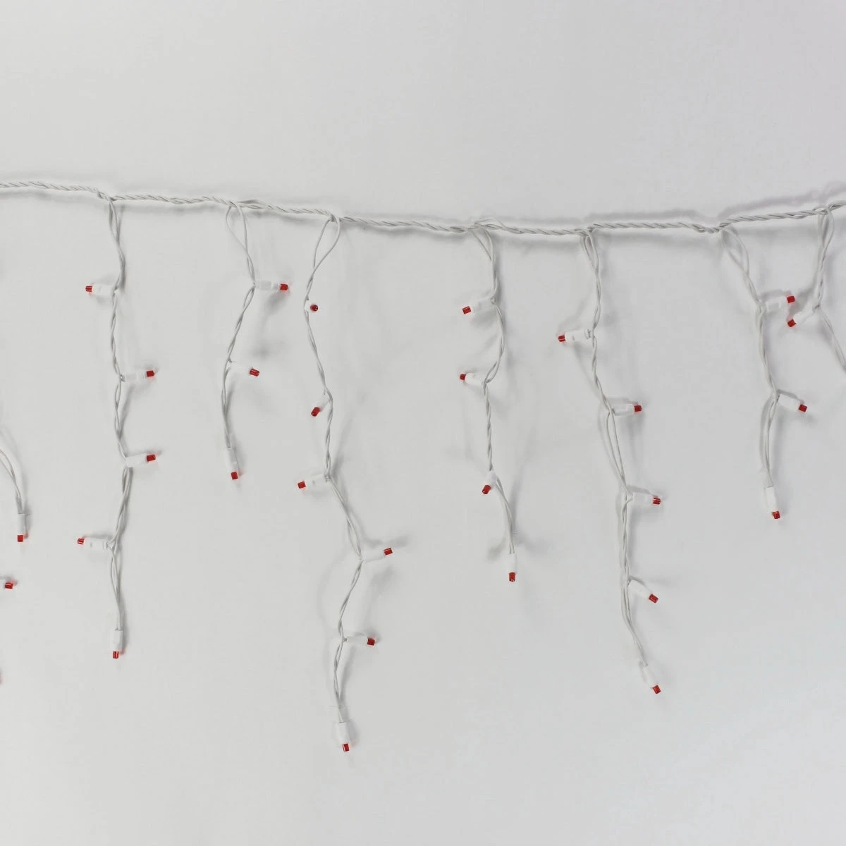 100-light Red 5mm LED Icicle Lights, White Wire 4 100-light Red 5mm LED Icicle Lights, White Wire - Image 2